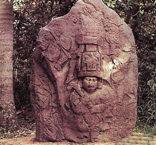 Esc, II aC. Relieve, Olmecas, 100 aC.