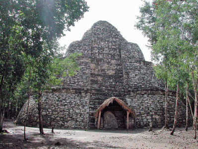 Arq, VI-X, Perodo Clsico, Templo-Pirmide, Ciudad de Coba, Mayas, Quintana Roo, Mxico 500-900