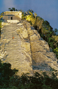 Arq, VI-X, Perodo Clsico, Pirmide-Templo de Nohoc Mul, Ciudad de Coba, Quintana Roo, Mxico, 500-900