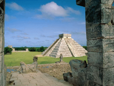 Arq, VI-XII, Perodo Clsico Tardo, Templo-Pirmide Kukulkan, Mayas-toltecas, Chichen Itza, Yucatn, Mxico