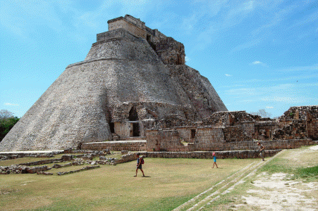 Arq, VII, Perodo Clsico Tardo, Pirmide del Adivino, Maya, Uxmal, Yucatn, Mxico