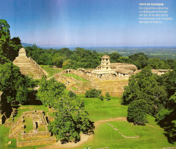 Arq, VII, Vista de Palenque, Mayas, Chiapas, Mxico
