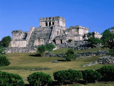 Arq, XIII, Castillo de Tulum, Epoca Postclsica, Yukatn, Mayas,Mxico