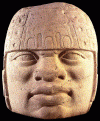 Esc, Olmecas, Cabeza, 1500-500 aC.
