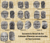 Esc, Olmecas, Cabezas, Secuencia lineal, 1500-500 aC.