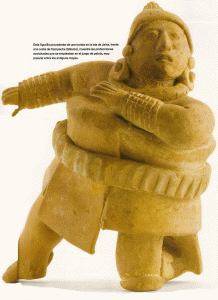 Esc, III-X, Jugador de pelota, Isla de Jaina, Campeche, Mayas,  Mxico, Epoca Clsica, 250-900
