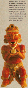 Esc, V--XII, Dios sentado sostiene una calavera, Tikal, Epoca clasica, 550-1200