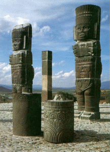 Esc, IX-XII, Atlntes o Kinames, Toltecas, Tula o Tolla, 800-1200