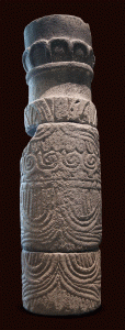 Esc. IX-XII, Columna con relieves geomtricos, Toltecas