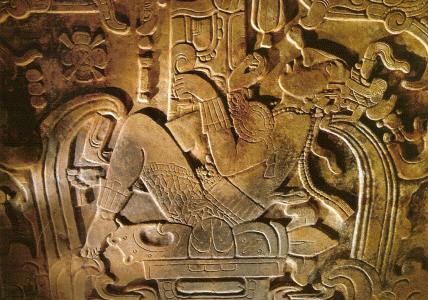 Esc, VII. Tumba, K'inich Janaab Pakal en el inframundo, Mayas, Epoca Clsica, 683