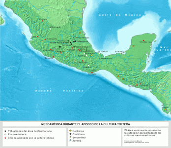 Mapa, XII-XII, Tolteca, apogeo
