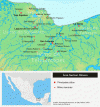 Mesoamrica, Olmecas, Mapa