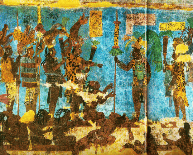Pin, XIX, Resultado de la Batalla, Ejecuciones, Ciudad de Bonampak, Mayas, Mxico-Guatemala, 850-900