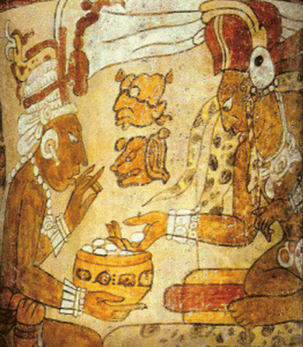 Pin,VII-XIX, Pago de TRibutos, Mayas, Col. Privada, N.York, 600-900  