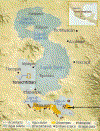 Mapa, Lago Texcoco y Fundacin de Tenochtitln
