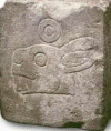 Escd, XIV-XVI, Piedra del Conejo, Conmemora la Coronacin de Moctezuma, Mxico
