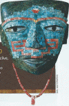 Mosaico, Rostro de turquesa, M. Antropologa, Ciudad de  Mxico, Mxico