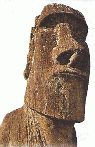 Esc, IV-XVIII, Moai, Isla de Pascua o Rapanui, Chile