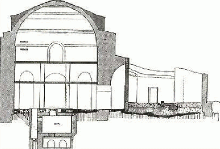 Arq, IV, Mausoleo de Centcelles, Alzado, Paleocristiano, Tarragona, Espaa