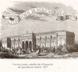 Arq, XIX, Jareo, Francisco, Pabelln, Exposicin de Agricultura, Madrid, 1857