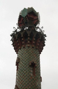 Pin, XIX, Gaud y Cornet, Antonio, El Capricho, exterior,Torre, detalle, Comillas, Cantabria, 1883-1885