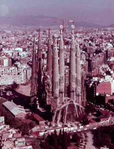 Arq, XIX-XXI, Gaud y Cornet, Antonio, Sagrada Familia, exterior, Panormica general, 1882 .... Barcelona