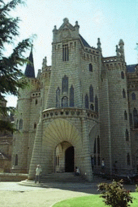 Arq, XIX, Gaud y Cornet, Antonio, Palacio Episcopal, exterior, Astorga, Leon, Espaa, 1889