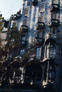 Arq, XX, Gud y Cornet, Antonio, Casa Batll, exterior, fachada principal, detalle, Barcelona, 1904-1906