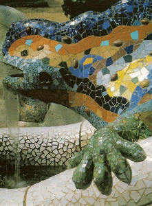 Arq, XX, Guad y Cornet, Antonio, Parque Guell, Dragn, Barcelona, 1900-1913