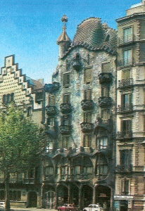 Arq, XX, Gaud y Cornet, Antonio, Casa Batll, exterior, fachada principal,  Barcelona, 1904