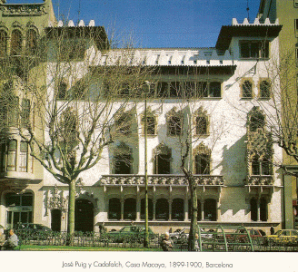 Pin, XIX, Puig y Cadafalch, Josep, Casa Macaya, Exterior, fachada, Barcelona, 1899-1900