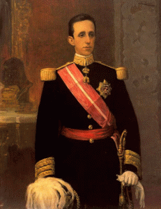 Pin, XIX-XX, Romero de Torres, Julio, Retrato de Alfonso X III