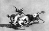 Grabado, XIX, Goya, Francisco de, El Animoso Moro Gazul Alanceando un Toro, Tauromaquia, M. del Prado, Madrid, Espaa, 1914-1916