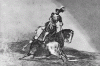 Grabado, XIX, Goya, Francisco de, El Cid Campeador, Lanceando un Toro, Tauromaquia, M. del Prado, Madrid, Espaa,1914-1916
