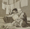 Grabado, XVIII, Goya, Francisco de, Si quebr el cntaro, 1799
