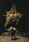 Art, Pin, XIX, Goya, Francisco de, Vuelo de brujas, 1798