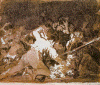 Pin, XIX, Goya, Francisco de, Boceto, 1810-1814