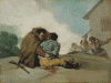 Pin, XIX, Goya, Francisco de, El Fraile Pedro de Zaldivia se Enfrenta al Bandido Maragato,1806 F
