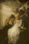 Pin, XIX, Goya, Francisco de, Las viejas o El tiempo, Palais de Beaux Arts, Lille, Francia, 1810-1812