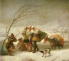 Pin, XVIII, Goya, Francisco de, La nevada, M. del  Prado, Madrid, Espaa, 1786 -1787
