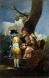 Pin, XVIII, Goya, Francisco de, Los Nios del Carreton , M. Prado, Madrid, Espaa, 1778