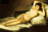 Pin, XVIII-XIX, Goya, Francisco de, La Maja desnuda, M. del  Prado, Madrid, Espaa,  1797-1800