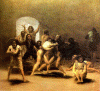 Pin, XVIII, Goya, Francisco de, Corral de locos, detalle, Meadows Museum, Dallas, Texas, USA, 1794