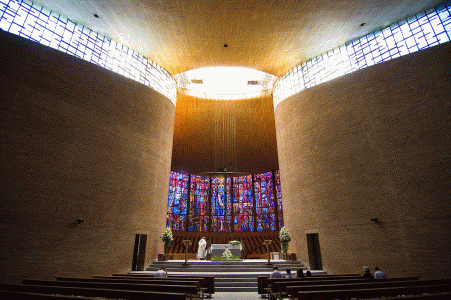 Arq, XX, Fisac, Miguel, Iglesia de losd Dominicos, interior, Madrid, 1959-1960