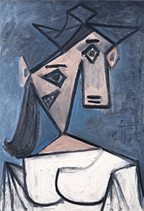 Pin, XX, Picasso, Cabeza de Mujer, Galera Nacional, Atenas, 1934