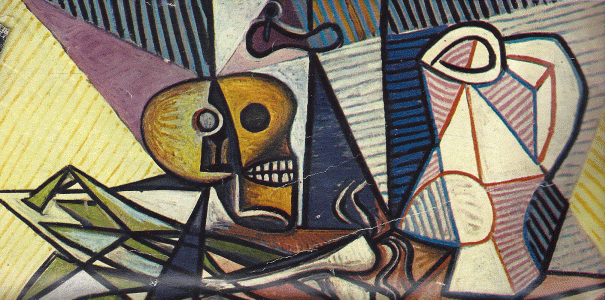 Pin, XX, Picasso, Bodegn del crneo y los puerros, Propiedad del  autor, 1945