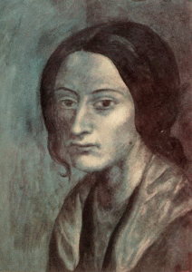 Pin, XX, Picasso, Busto de mujer, 1903