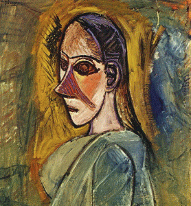 Pin, XX, Picasso, Busto de seorita de Avignon, 1907