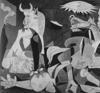 Pin, XX, Picasso, Guernica, detalle, 1937