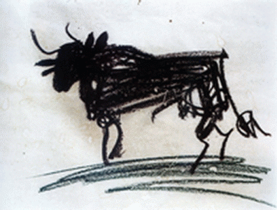 Pin, XX, Picasso, El toro, 1957